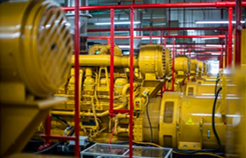 百度BGP機(jī)房柴油發(fā)電機(jī)局部