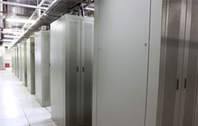 西安高新電信機房機柜展示圖，陜西電信云基地資源即將上線敬請關(guān)注