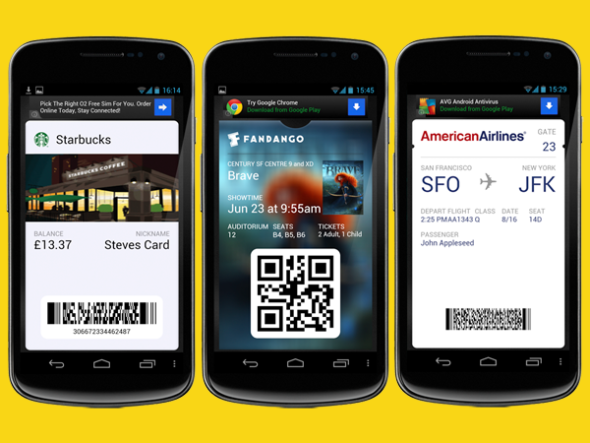 被移植到Android平臺(tái)中的Passbook。