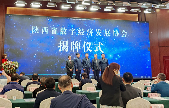 陜西省數(shù)字經(jīng)濟發(fā)展協(xié)會揭牌儀式